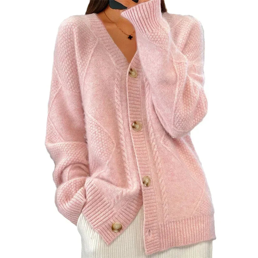 Lena | Cardigan Morbido con Bottoni