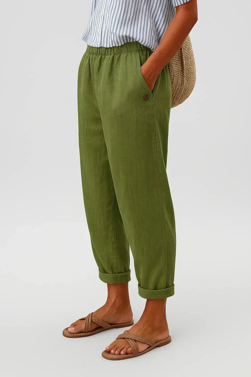 Edith | Pantaloni Leggeri Lino e Cotone