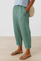 Edith | Pantaloni Leggeri Lino e Cotone
