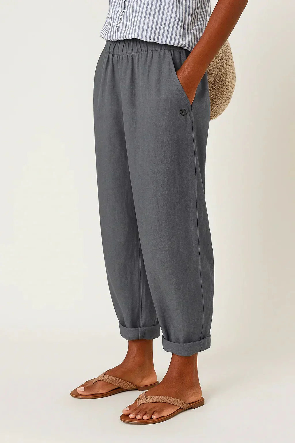 Edith | Pantaloni Leggeri Lino e Cotone