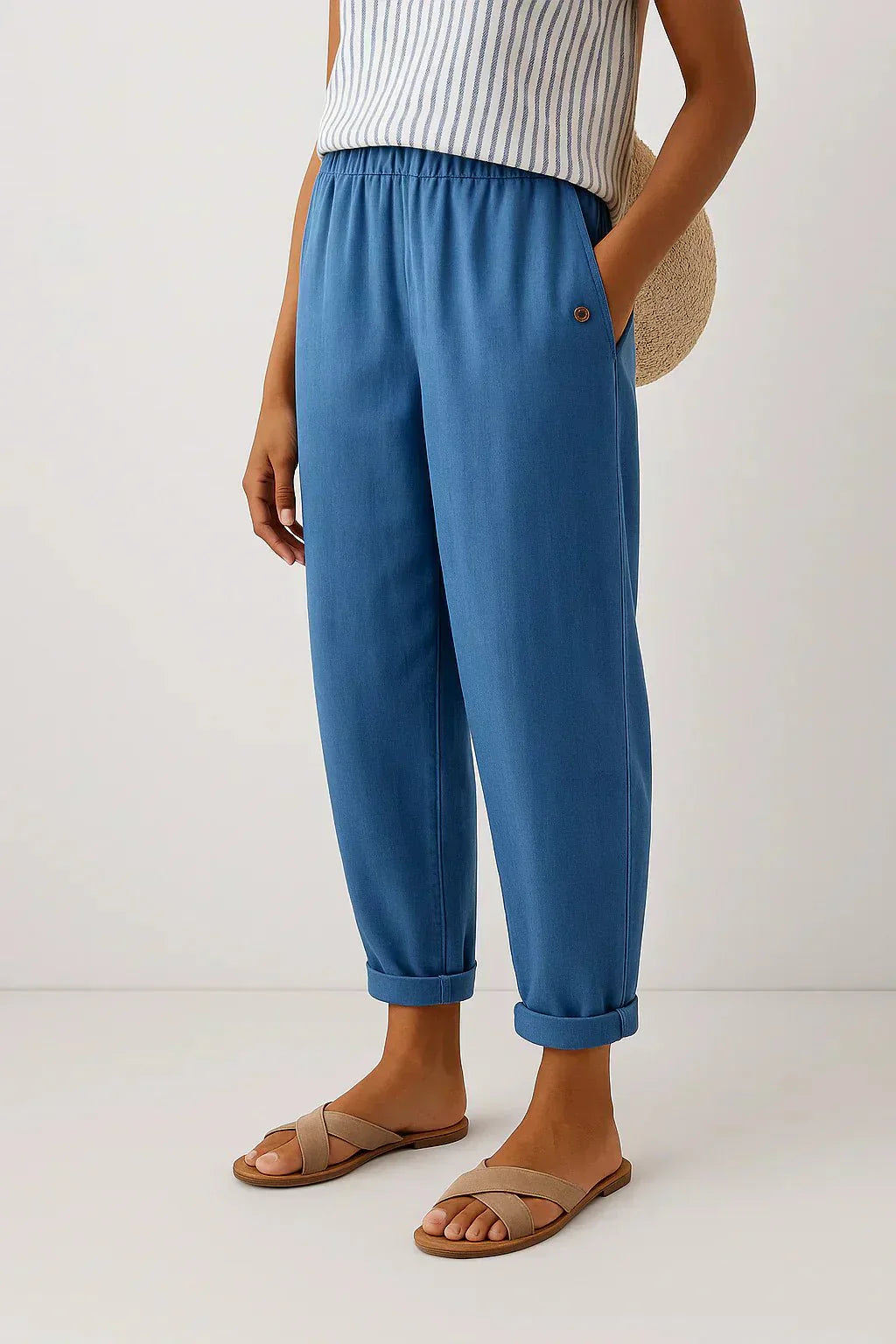 Edith | Pantaloni Leggeri Lino e Cotone