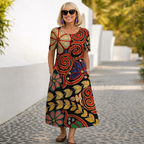 Robin | Abito midi floreale
