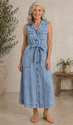 Susana | Abito in Denim Elegante