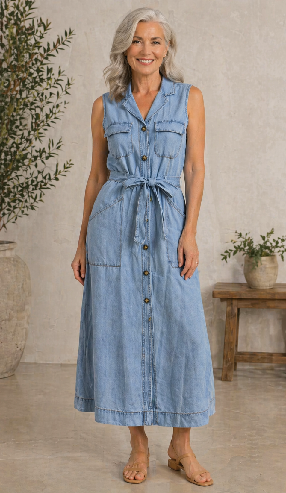 Susana | Abito in Denim Elegante