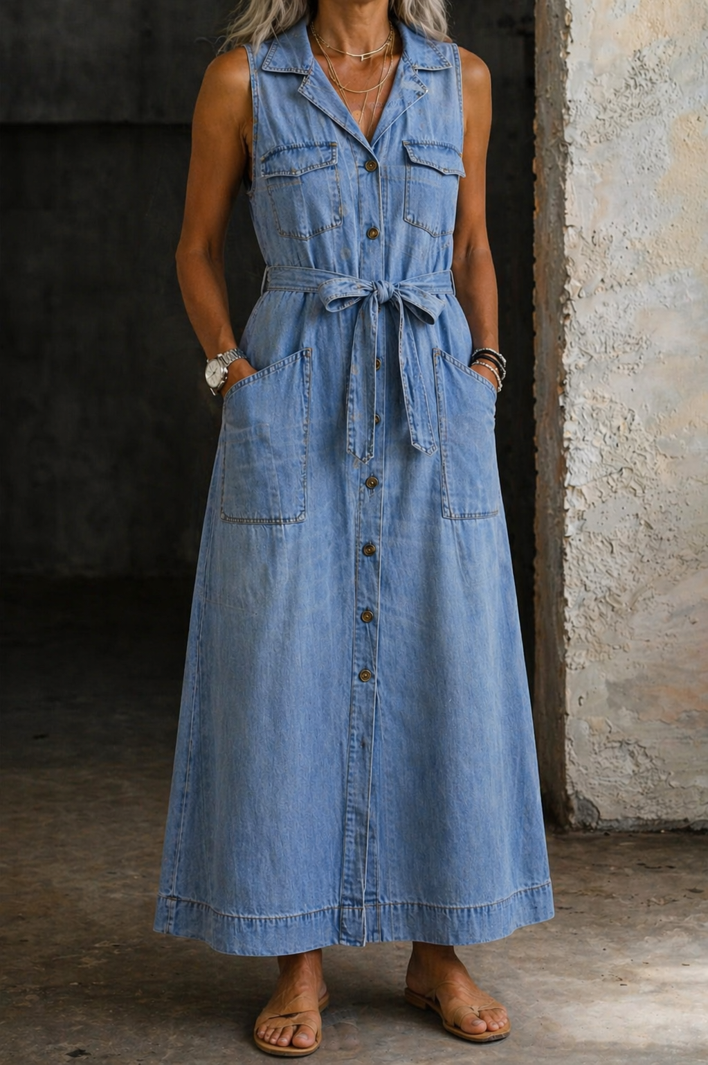 Susana | Abito in Denim Elegante