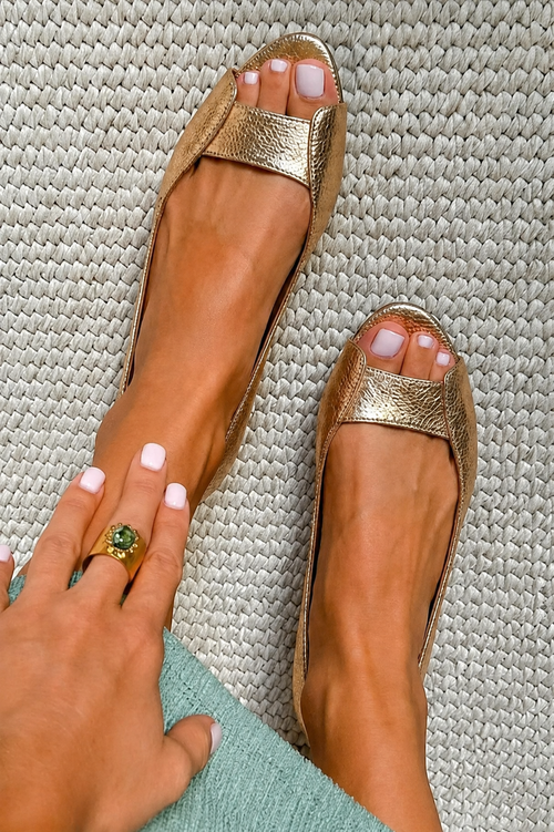 Adelina | Sandali Dorati Comfort