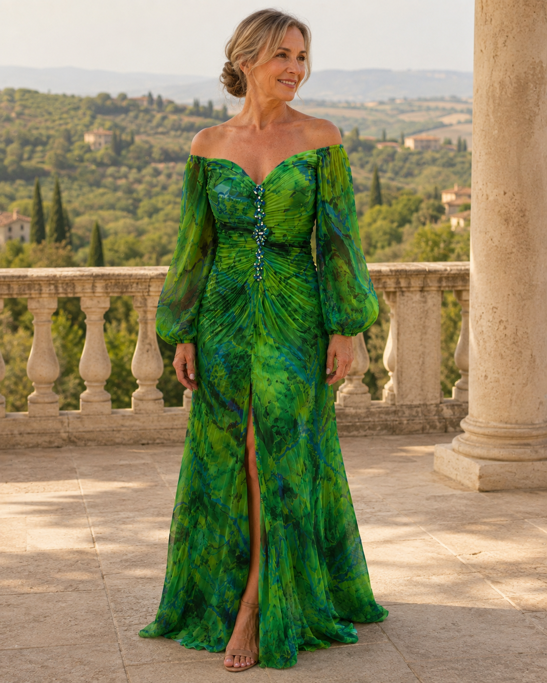 Gregoria | Abito Lungo Scollo a Fascia