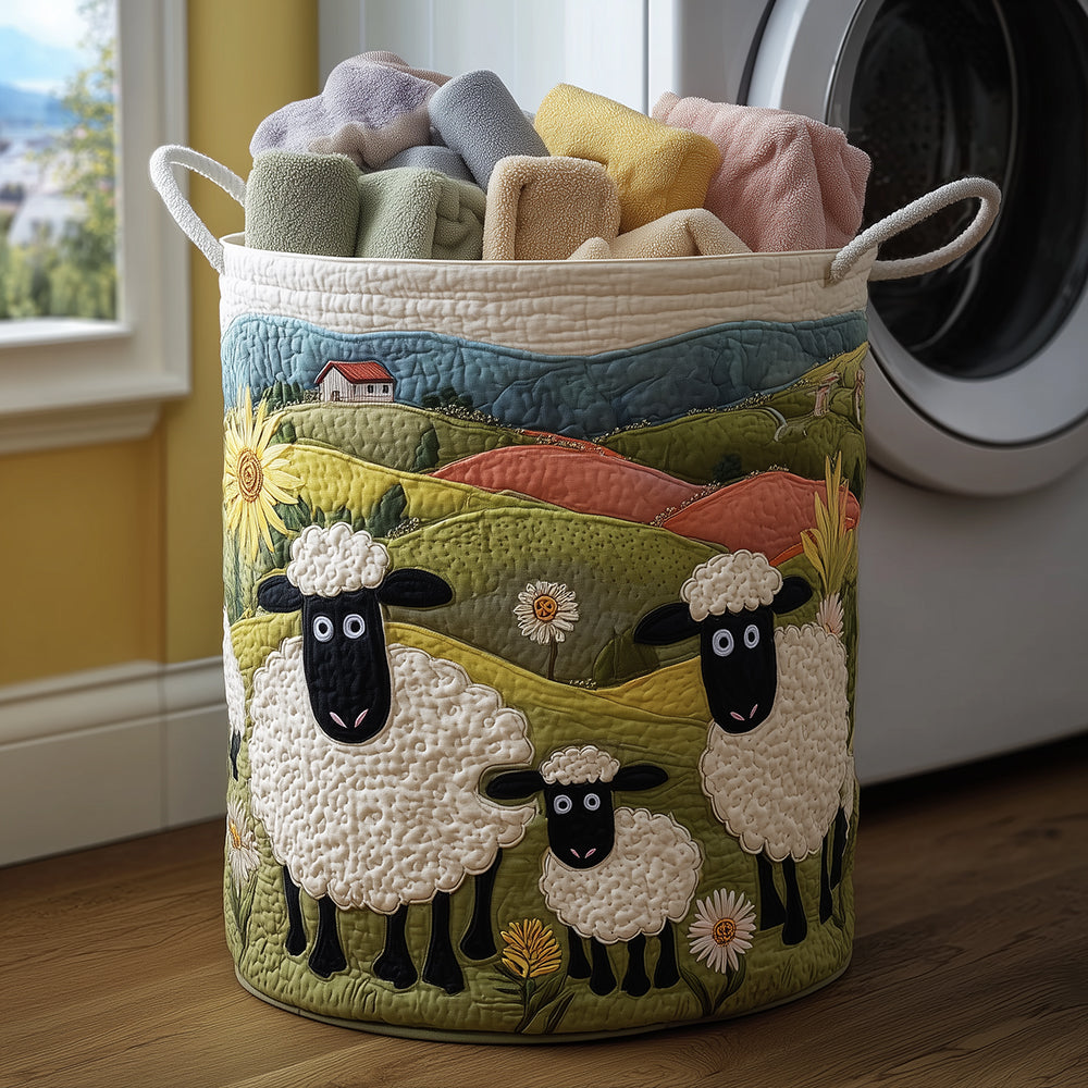 Cesto portabiancheria Cozy Sheep