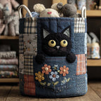 Cesto portabiancheria Denim Kitty