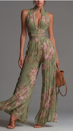 Zsófia | Jumpsuit Chiffon Verde