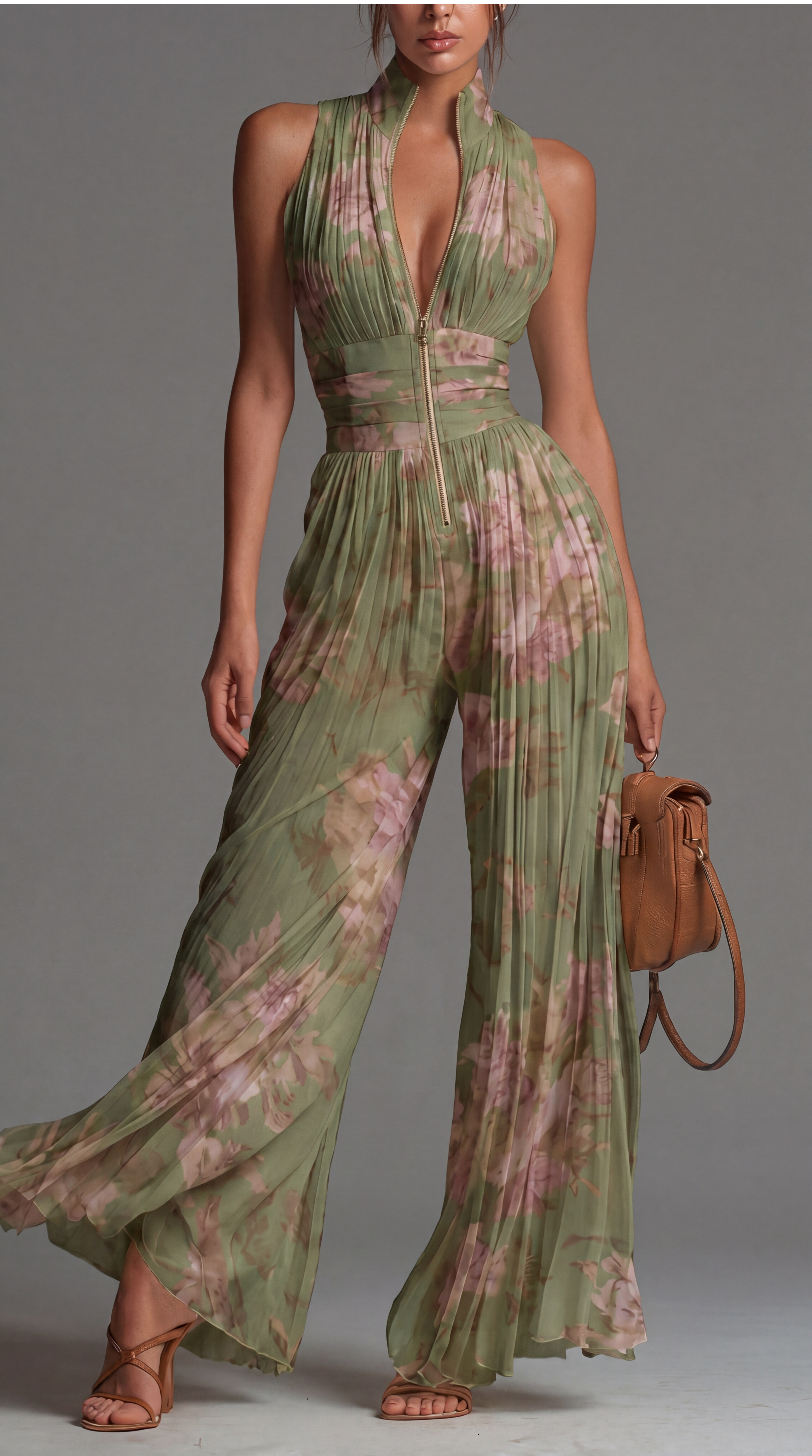 Zsófia | Tuta plissettata in chiffon