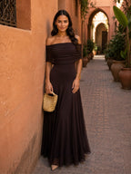Abito lungo Firenze marrone