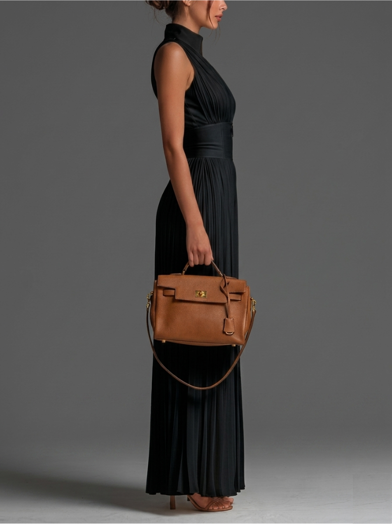Zsófia | Jumpsuit Plissettato Nero