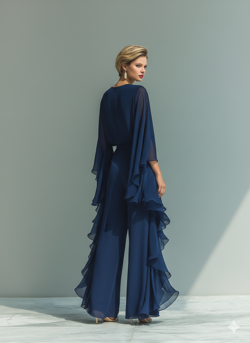 Margherita | Insieme Chiffon Blu Navy