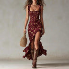 Alma | Abito maxi floreale boho