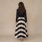 Victoria | Abito a Righe con Cintura