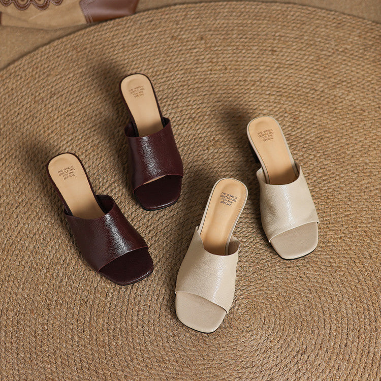 Avena | Mules in Pelle Genuina