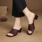 Avena | Mules in Pelle Genuina