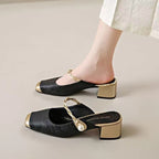 Melina | Mules in Pelle Genuina