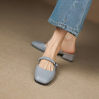 Novie | Mules Mary Jane in Pelle Genuina
