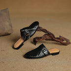 Emrie | Mules in Pelle Genuina
