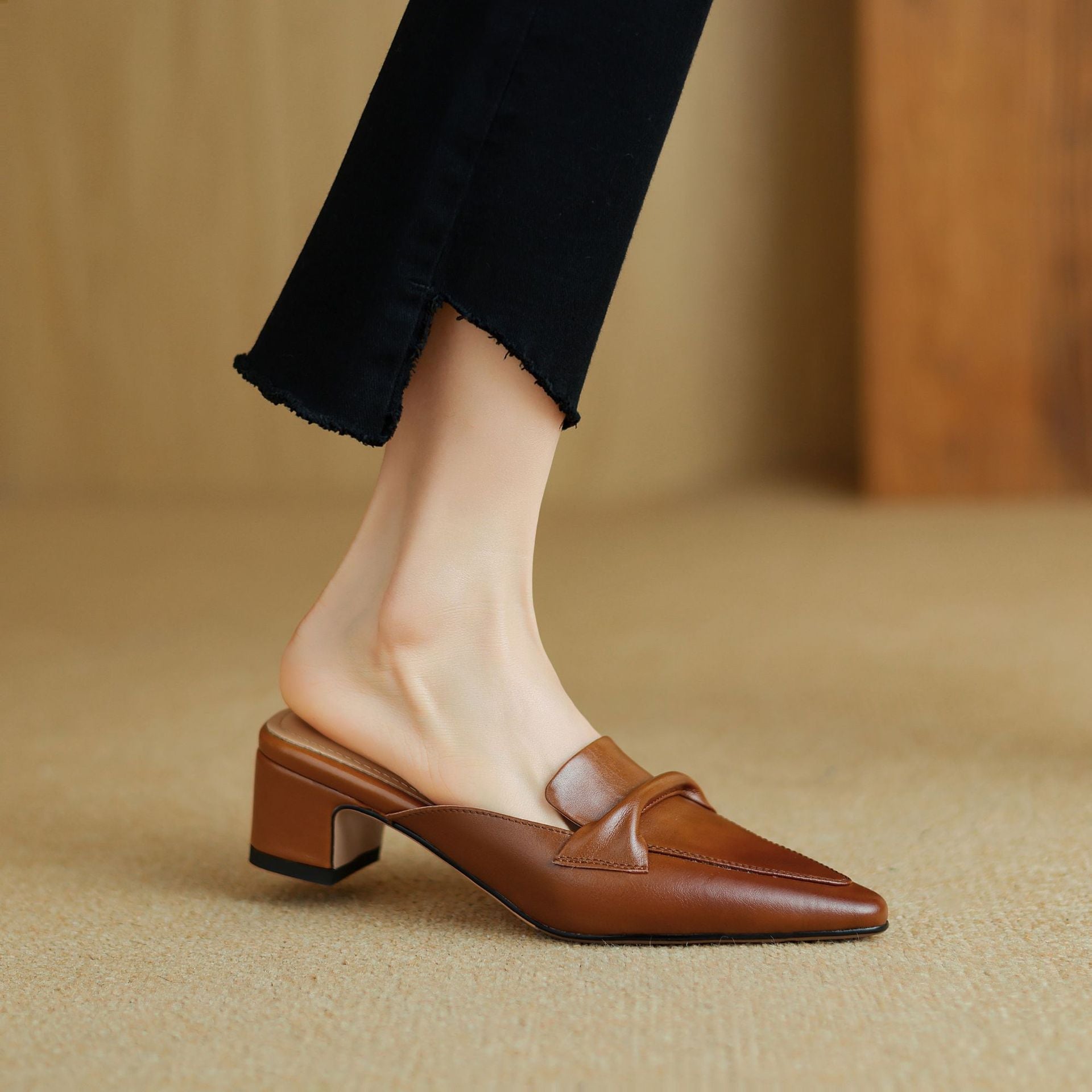 Erlen | Mules in Pelle Genuina