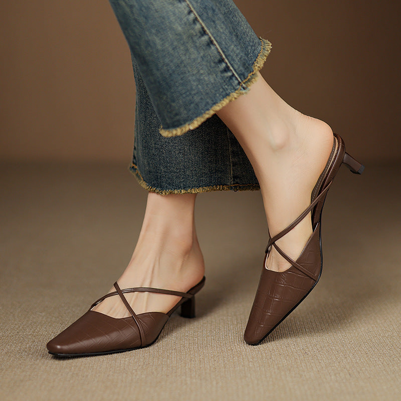 Mire | Mules in Pelle Genuina