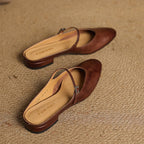 Mules in pelle genuina Merisa