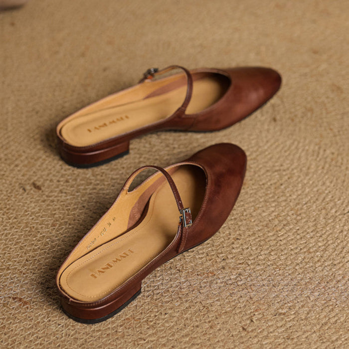 Mules in pelle genuina Merisa