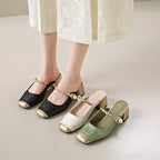 Melina | Mules in Pelle Genuina