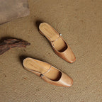 Mules in pelle genuina Esmer