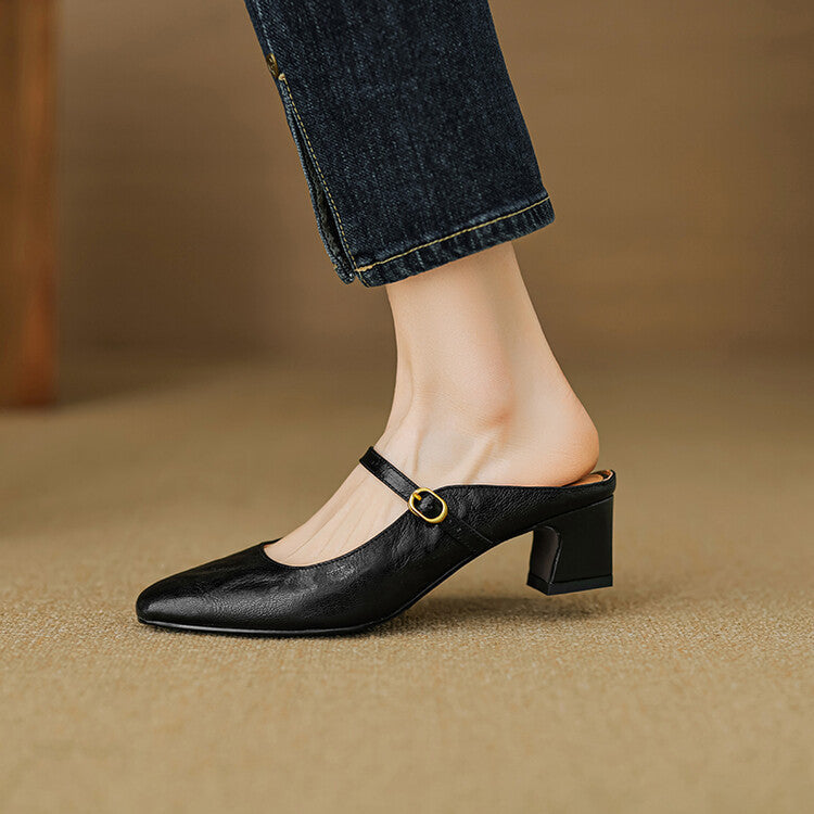 Vian | Mules in Pelle Genuina