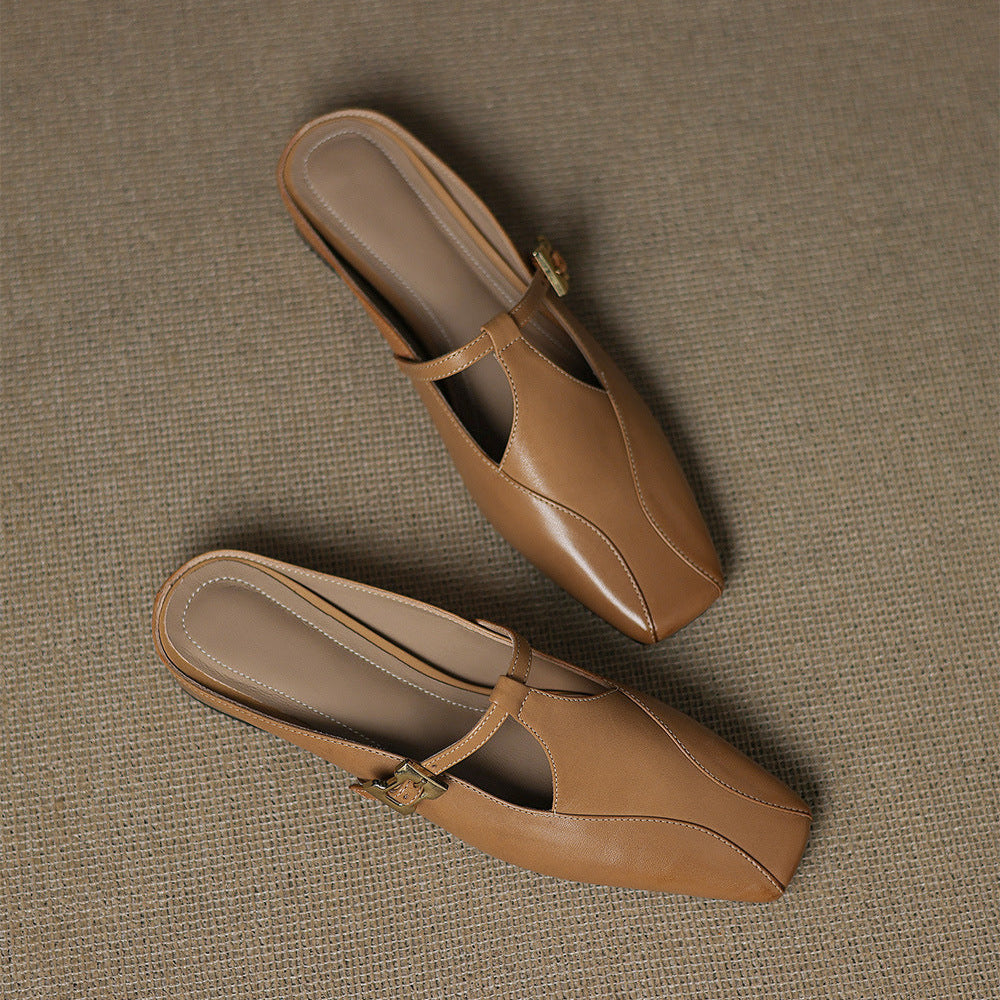 Keva | Mules in Pelle Genuina