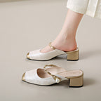 Melina | Mules in Pelle Genuina