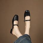 Novie | Mules Mary Jane in Pelle Genuina