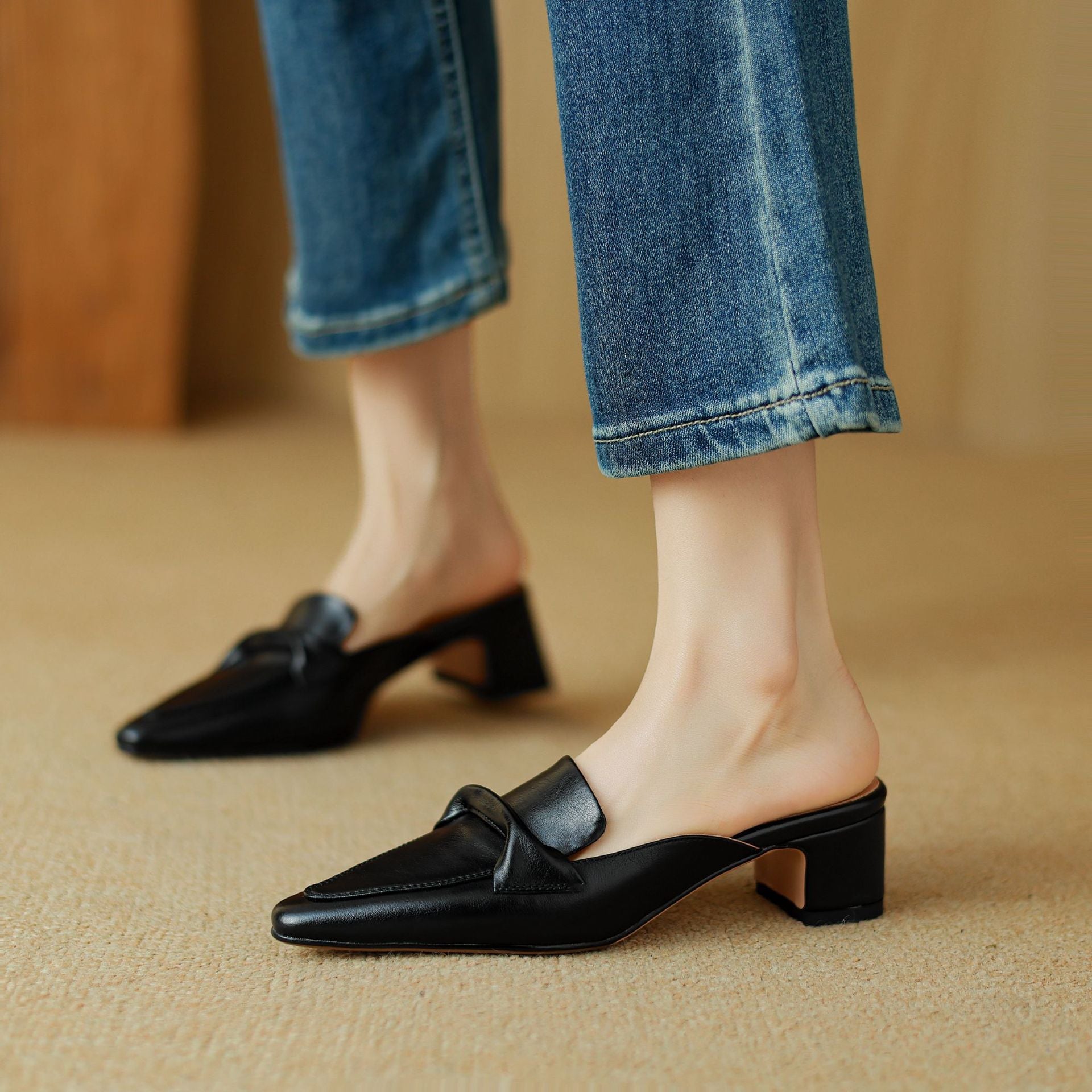 Erlen | Mules in Pelle Genuina