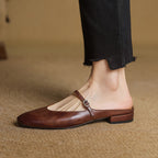 Mules in pelle genuina Merisa