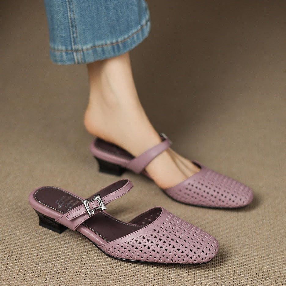 Ovia | Mules in Pelle Genuina