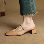 Mules in pelle genuina Esmer