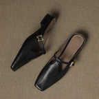 Keva | Mules in Pelle Genuina