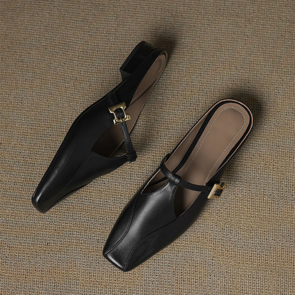 Keva | Mules in Pelle Genuina