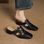 Mules in pelle genuina Ivora