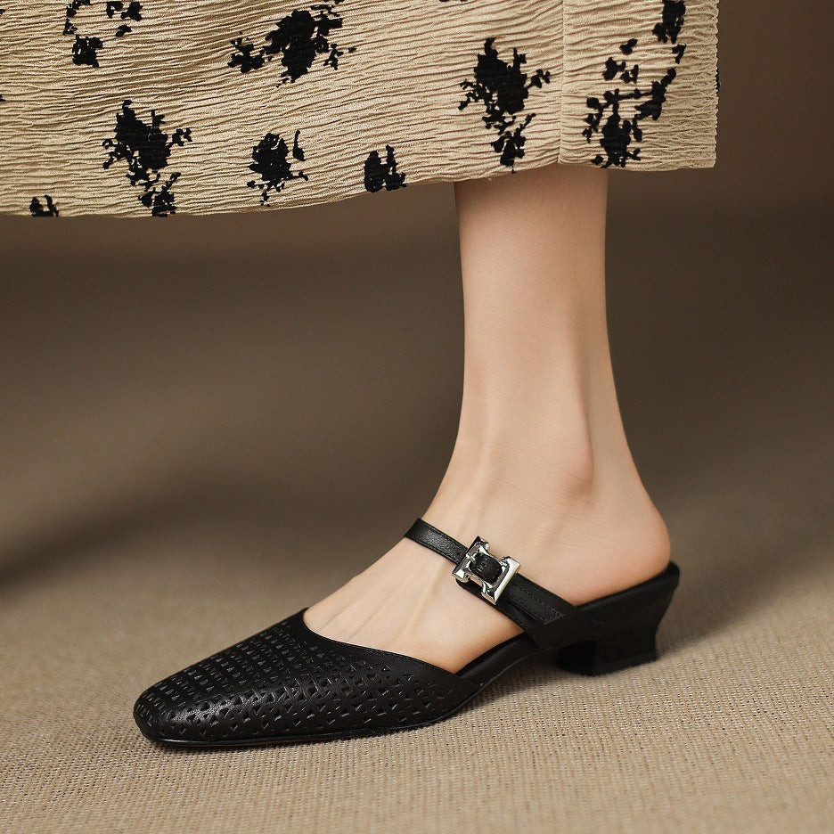 Ovia | Mules in Pelle Genuina