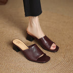 Avena | Mules in Pelle Genuina