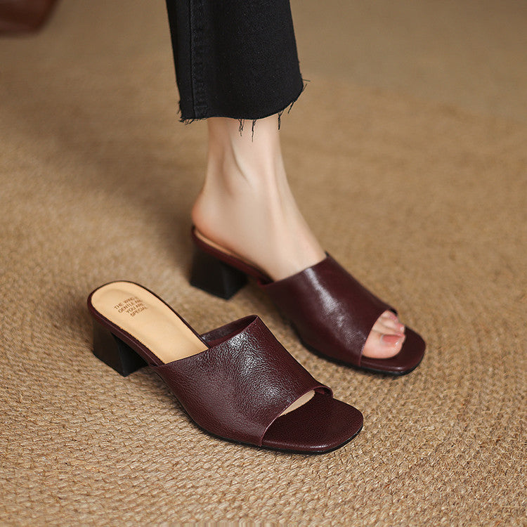 Avena | Mules in Pelle Genuina