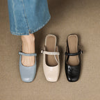 Novie | Mules Mary Jane in Pelle Genuina