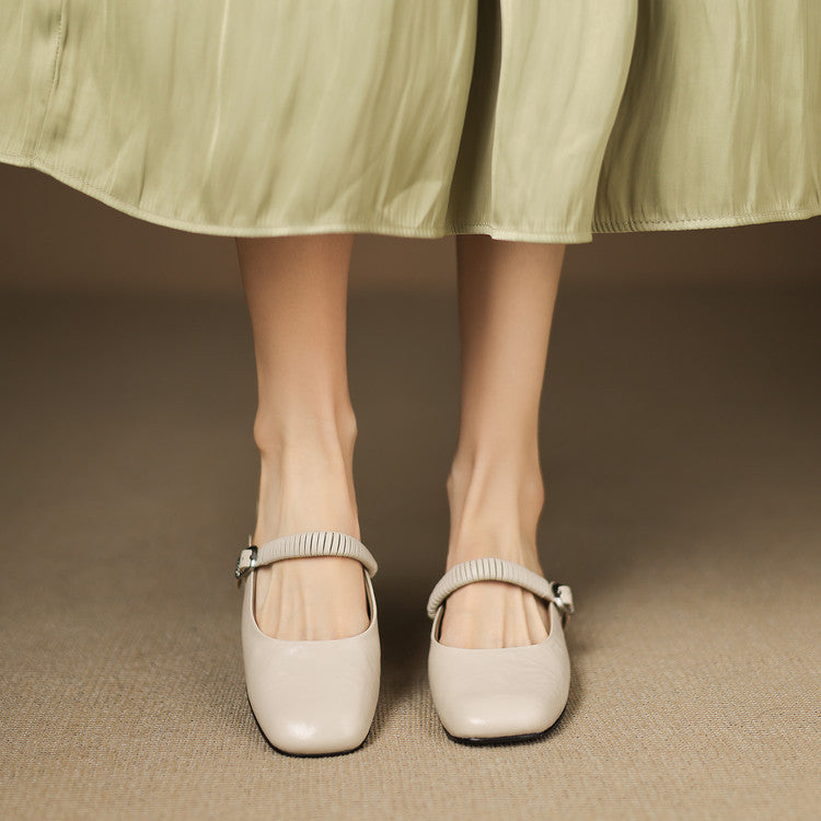 Novie | Mules Mary Jane in Pelle Genuina