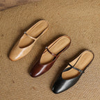 Mules in pelle genuina Merisa