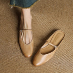 Mules in pelle genuina Merisa