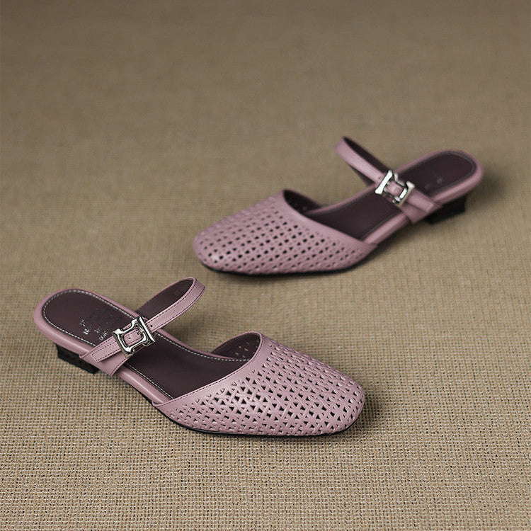 Ovia | Mules in Pelle Genuina